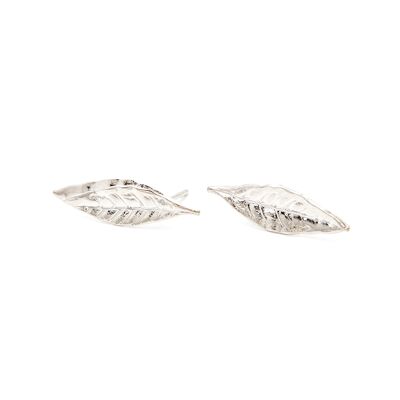 Thalia Silver Leaves Stud Earrings