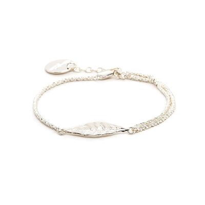 Thalie Silver Leaf Bracelet