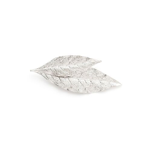 Broche Thalie Argent Feuilles