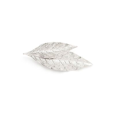 Broche Thalie Silver Leaves