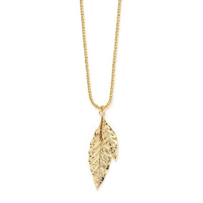Necklace Thalie Gold Leaves