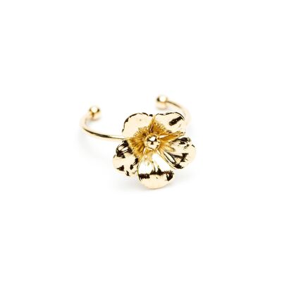Gaïa Gold Flower verstellbarer Ring