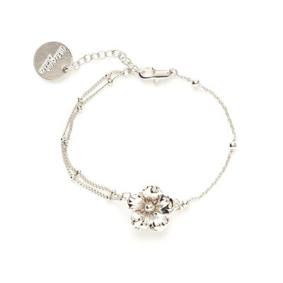 Gaïa Silver Flower Bracelet
