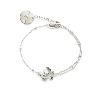 Hera Silver Leaf Bracelet