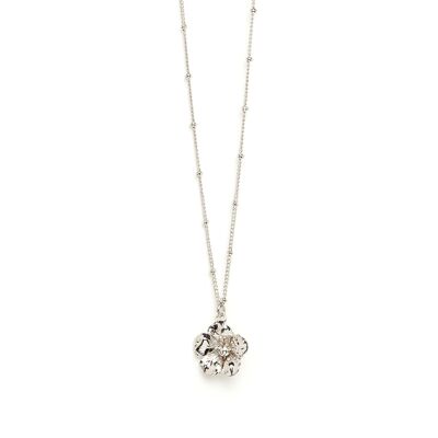 Gaïa Silver Flower Necklace