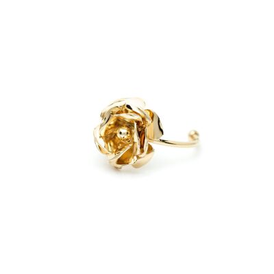 Verstellbarer Ring mit Aglaé-Goldblume