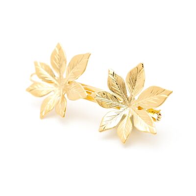 Chloris Gold Flower Hair Clip