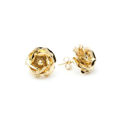 Aglaé Gold Flowers Stud Earrings