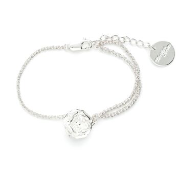 Bracelet Aglaé Argent Fleur 1