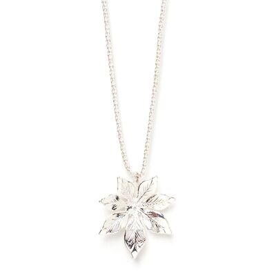 Chloris Silver Flower Necklace