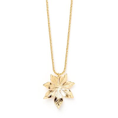 Chloris Gold Blumen Halskette