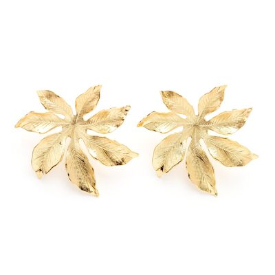 Maxi Chloris Gold Flowers Stud Earrings