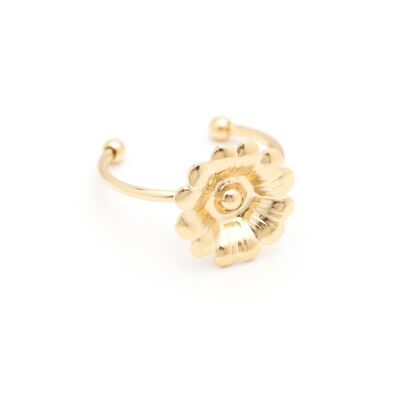 Théia Gold Adjustable Flower Ring