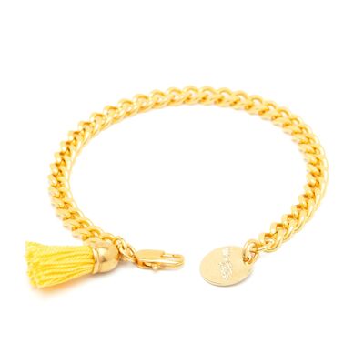 Hector-Pompom-Armband aus Gelbgold