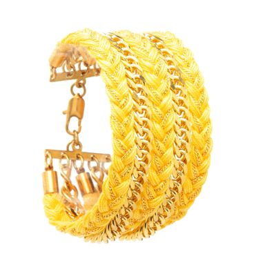 Maxi Raoul Braided Yellow Gold Bracelet