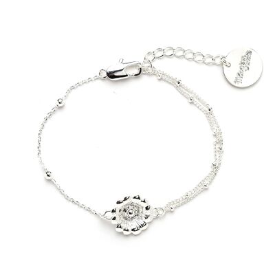 Theia Silver Flower Bracelet