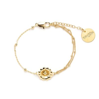 Theia Gold Flower Bracelet