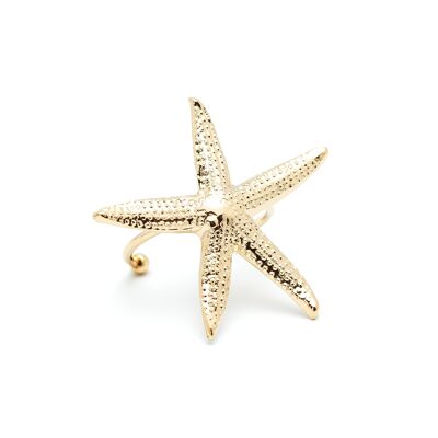 Maxi Ring Cléia Gold Adjustable Star