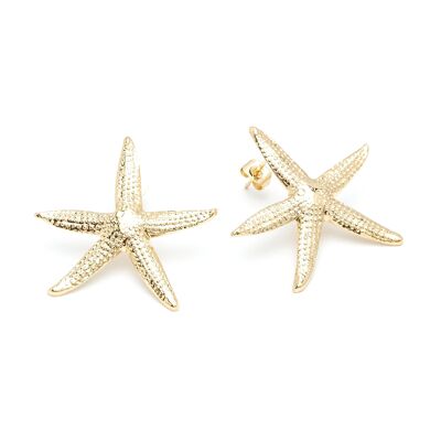 Maxi Stud Earrings Cléia Gold Stars