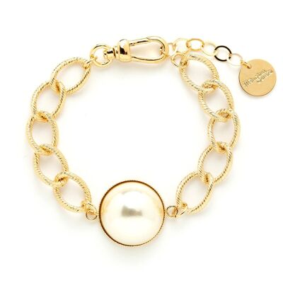 Maxi Bracelet Nélya Gold Pearl