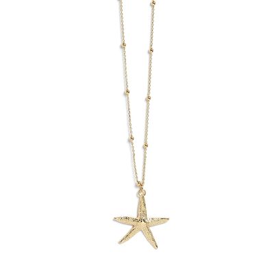 Cléia Gold Star Lange Halskette