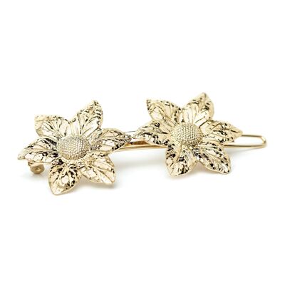 Hesperis Gold Flower Hair Clip