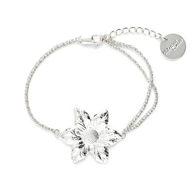 Hesperis Silver Flower Bracelet