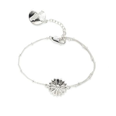 Maïa Silver Flower Bracelet