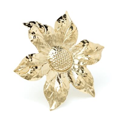 Maxi Hesperis Haarspange Gold Blume