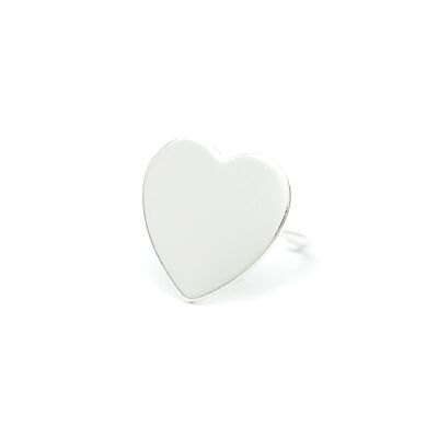 Aphrodite Silver Heart Adjustable Ring