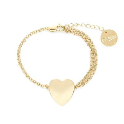 Pulsera Afrodita Corazón de Oro