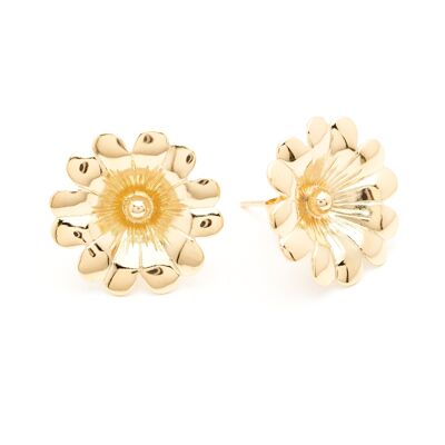 Maxi-Ohrringe Theia Gold Flower Chips