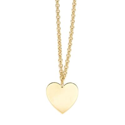 Aphrodite Gold Heart Long Necklace