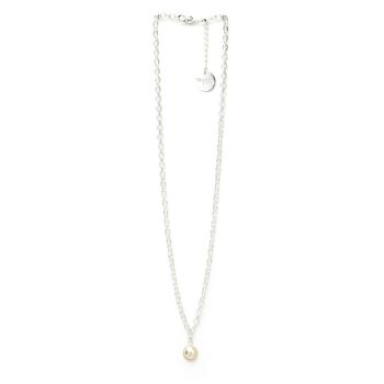 Collier Nélya Argent Perle 6