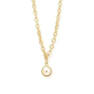 Nélya Gold Pearl Necklace