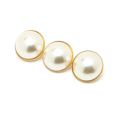 Maxi Brooch Nélya Gold Pearls