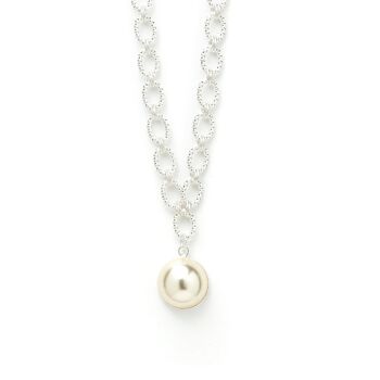 Maxi Collier Nélya Argent Perle 1