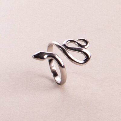 Ring snake silver handmade