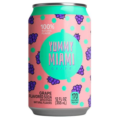Yummy Miami Grape Flavored Soda
