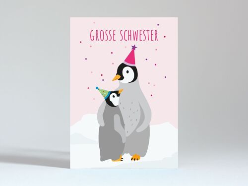 Postkarte "Große Schwester"