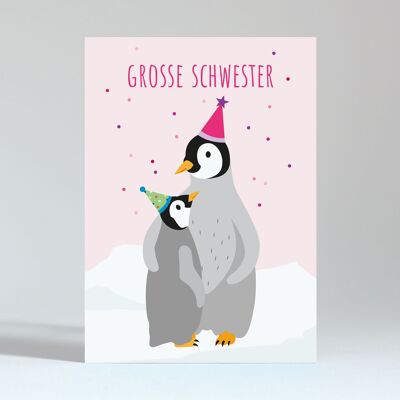 Postkarte "Große Schwester"