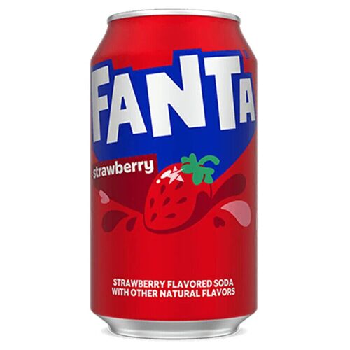 Fanta Strawberry Flavored Soda