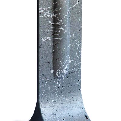 Silver Splash 14X36 cm Vase mit weiß-schwarzen Farben