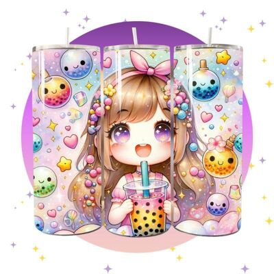 Kawaii Girl Drink - Bicchiere termico