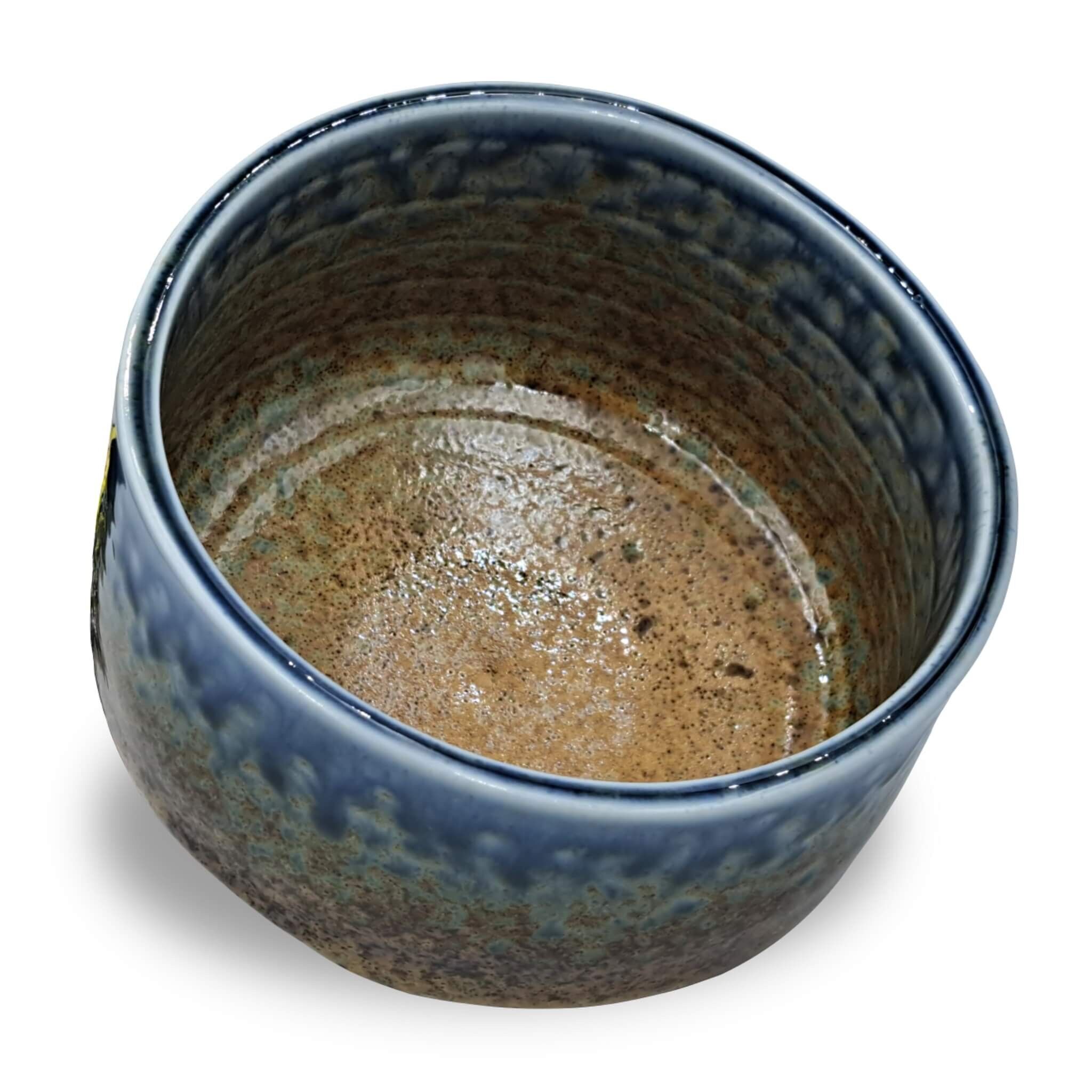 Japanische Matcha Schale Chawan Suna handgemacht aus Keramik