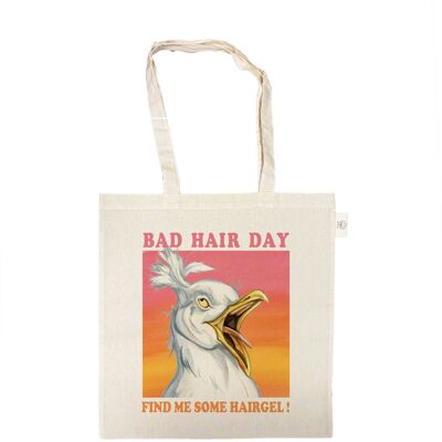 Sac en coton - Bad Hair Day - Trouvez-moi du Hairgel ! - prix par 3 pièces