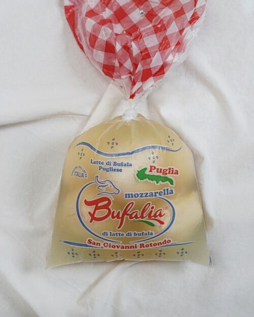 Fromage frais - Mozzarella des Pouilles di bufala fumée - lait de bufflonne (500g)