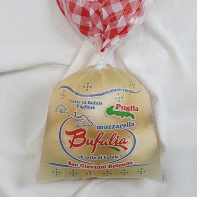 Fromage frais - Mozzarella des Pouilles di bufala fumée - lait de bufflonne (500g)