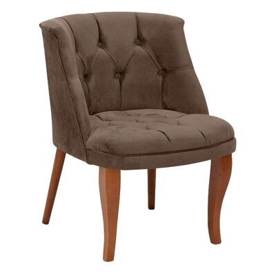 Fauteuil CEZAR Marron 62x60x76cm