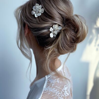Fermaglio per capelli Lilly argento